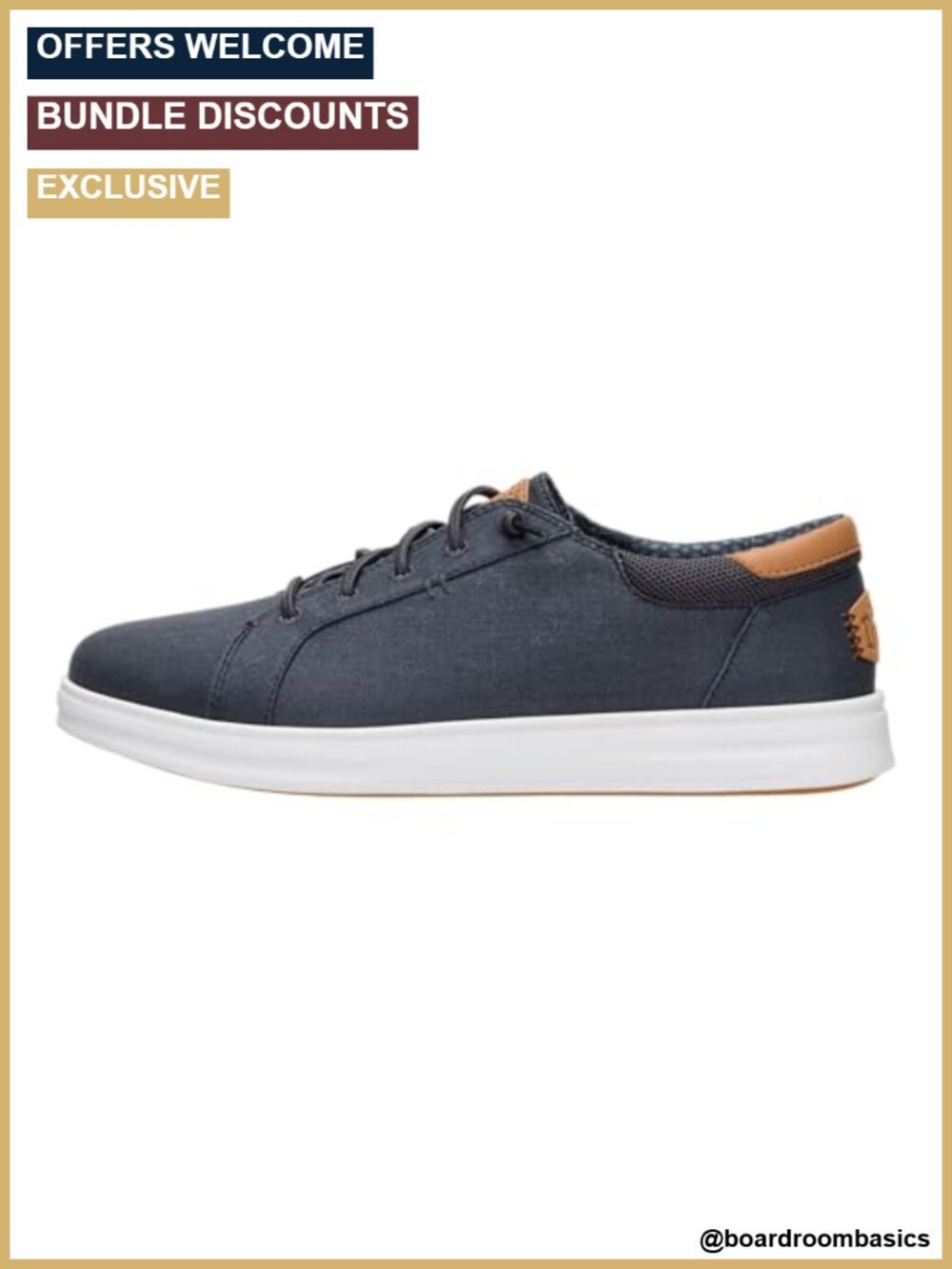 HEYDUDE Paul Pro Stretch Canvas Slip On Sneakers Men's Casual Lace Up